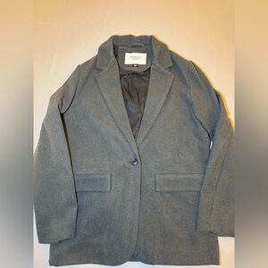 American Eagle Outfitters Gray Blazer Jacket